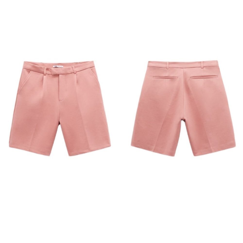 ZARA PLEATED SUIT SHORTS | 1608/309